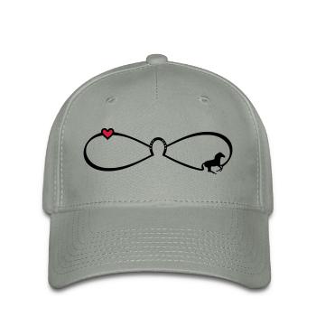 Infinity Symbol Friendships Horse 8 - Flexfit Cap - green-grey - Front