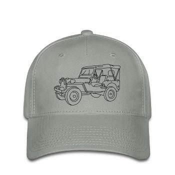 Geländewagen - Flexfit Cap - Grüngrau - Vorne
