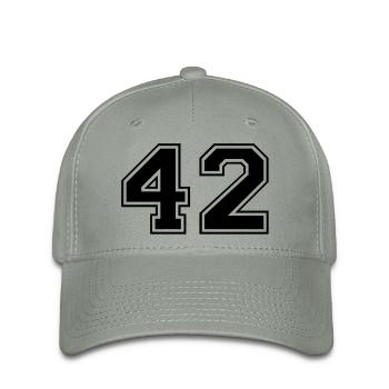 42 - Flexfit Cap - green-grey - Front