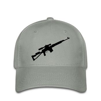 Scharfschütze Sniper Gewehr - Flexfit Cap - Grüngrau - Vorne