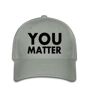 You matter - Flexfit Cap - Grüngrau - Vorne