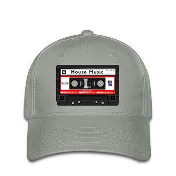 MAISON DE MUSIQUE CASSETTE - Casquette Flexfit - gris vert - Devant