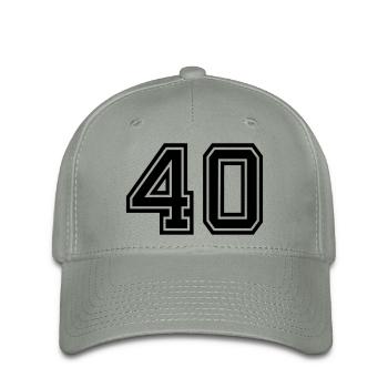 40 - Flexfit Cap - Grüngrau - Vorne