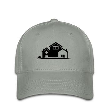 Maison - Casquette Flexfit - gris vert - Devant
