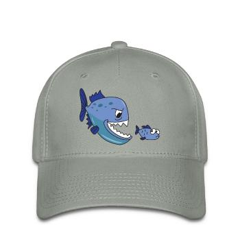 Piranha - Flexfit Cap - Grüngrau - Vorne
