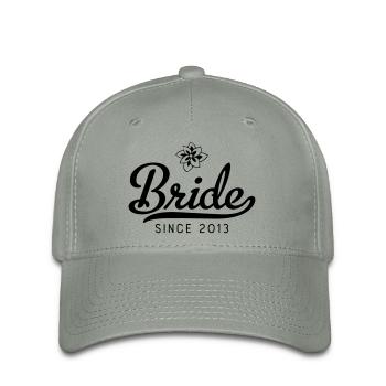 Bride since 2013 - Flexfit Cap - green-grey - Front