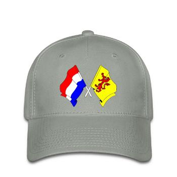 Drapeau des Pays-Bas, Hollande méridionale croisé - Casquette Flexfit - gris vert - Devant
