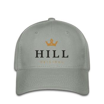 Hill Original Familienlogo - Flexfit Cap - Grüngrau - Vorne