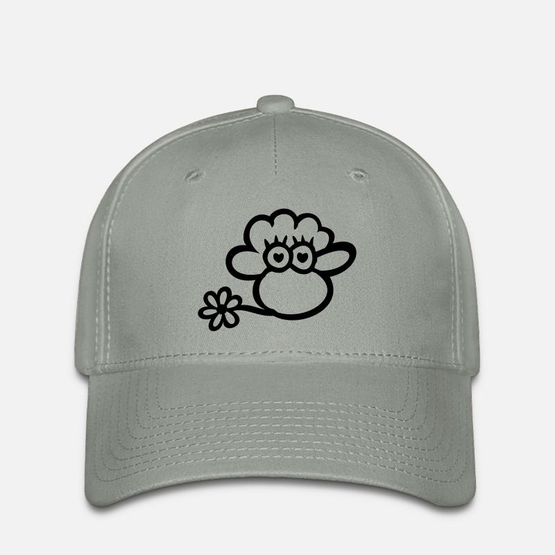Sheep in love - Flexfit Cap - green-grey