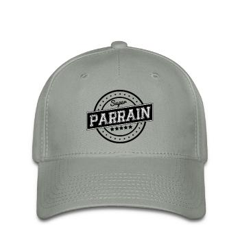 Super parrain - Casquette Flexfit - gris vert - Devant