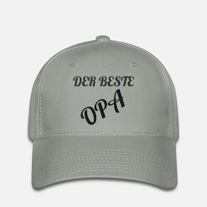 Der beste Opa - Flexfit Cap - Grüngrau