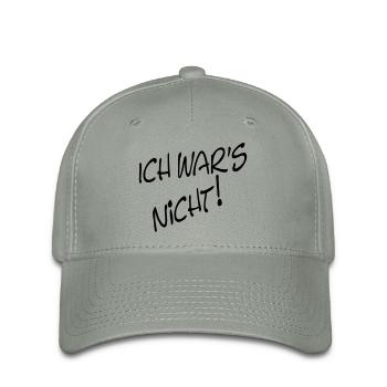 ICH WAR'S NICHT! - Flexfit Cap - Grüngrau - Vorne