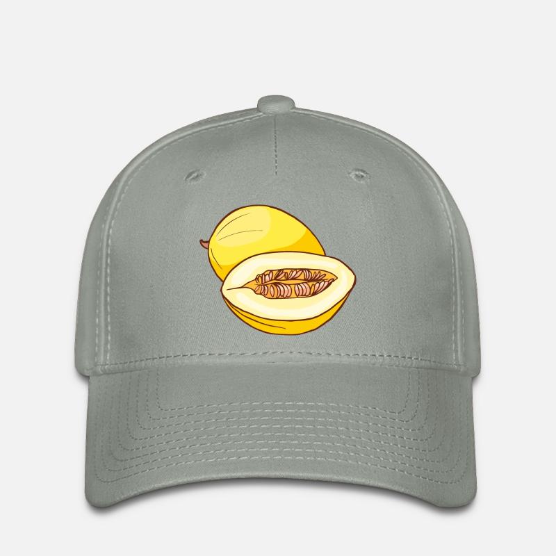 Melon de miel - Casquette Flexfit - gris vert