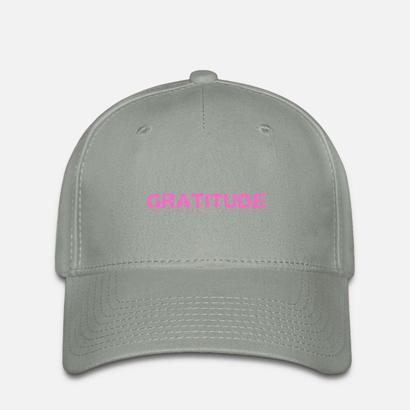 Gratitude - Flexfit Cap - Grüngrau