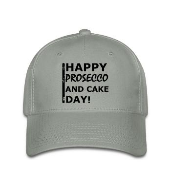 Happy Prosecco - Flexfit Cap - Grüngrau - Vorne
