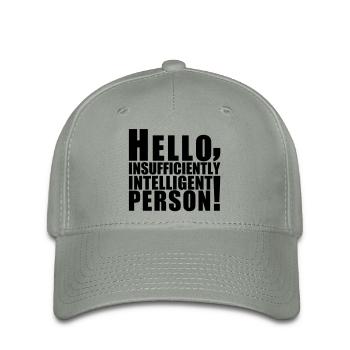 hello_person - Flexfit Cap - Grüngrau - Vorne