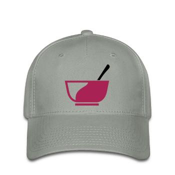 Cereal bowl for breakfast gift - Flexfit Cap - green-grey - Front