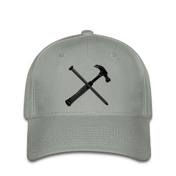 Hammer und Nagel - Flexfit Cap - Grüngrau - Vorne
