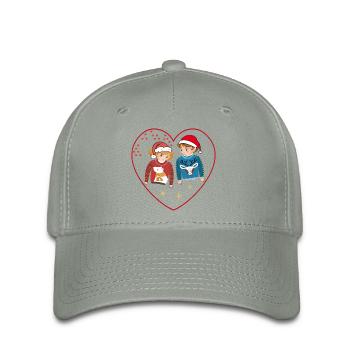Enfants de Noël - Casquette Flexfit - gris vert - Devant