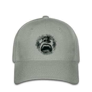 Der große Schrei - Flexfit Cap - Grüngrau - Vorne
