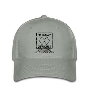 Complicated People Difficult Ski Snowboard - Flexfit Cap - green-grey - Front