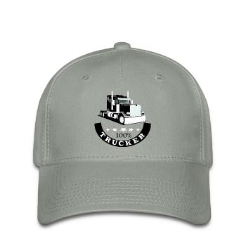 Camionneur, maille de 100%, une chemise de maille - Casquette Flexfit - gris vert - Devant