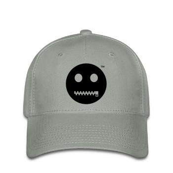 Smiley Tais-toi - Reste tranquille - Casquette Flexfit - gris vert - Devant