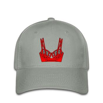 BH rotes Dessous-Logo - Flexfit Cap - Grüngrau - Vorne