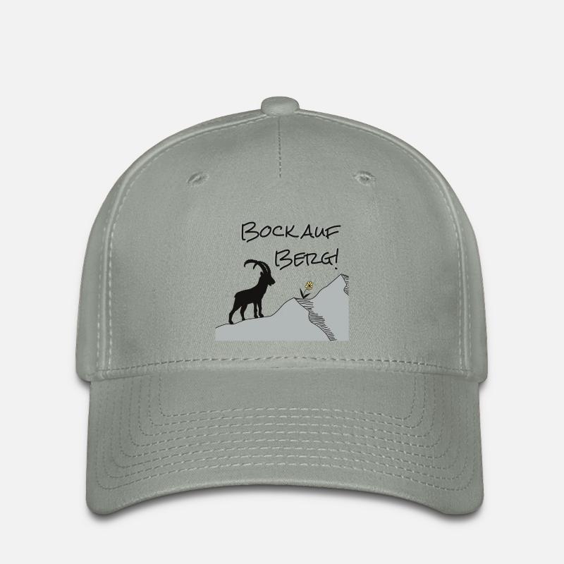 Fancy the mountain! For hikers and nature lovers... - Flexfit Cap - green-grey