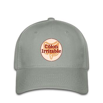 Côlon irritable - Casquette Flexfit - gris vert - Devant