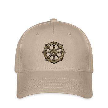 Lotus Dharma Wheel Om Mani Padme Hum - Flexfit Cap - Khaki - Vorne