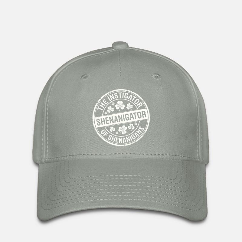 Anstifter von Streichen Funny Irish - Flexfit Cap - Grüngrau