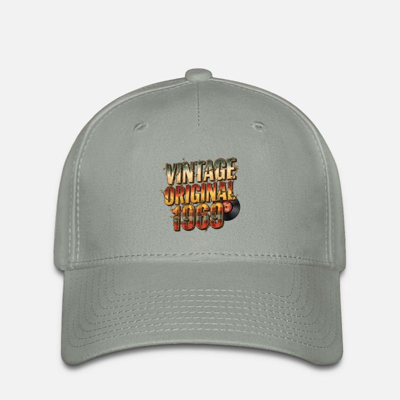 Vintage Original 1969 Vinyl - Flexfit Cap - green-grey