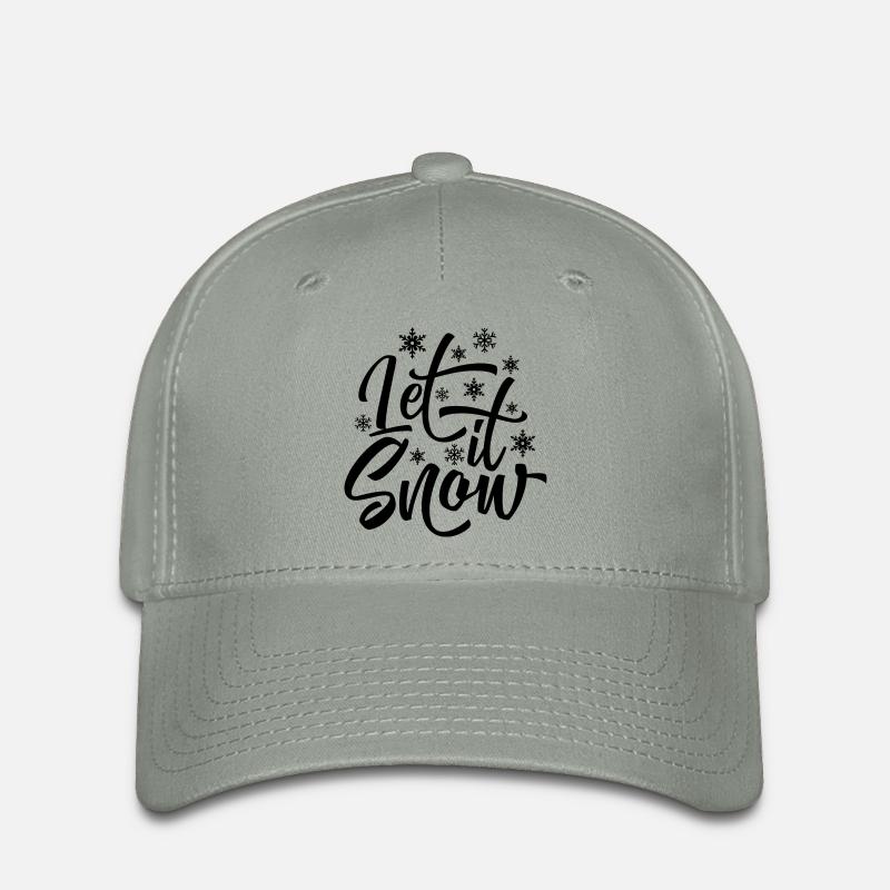 LET IT SNOW - Flexfit Cap - green-grey