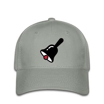 Sonnerie de cloche de l’école Rétro - Casquette Flexfit - gris vert - Devant
