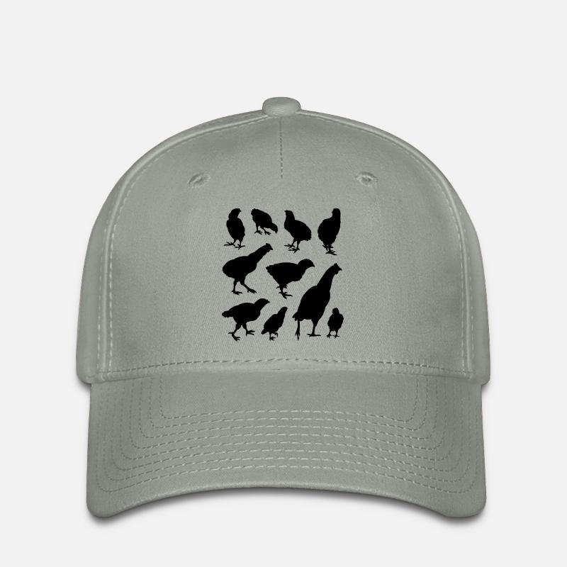 Chicken - Flexfit Cap - green-grey