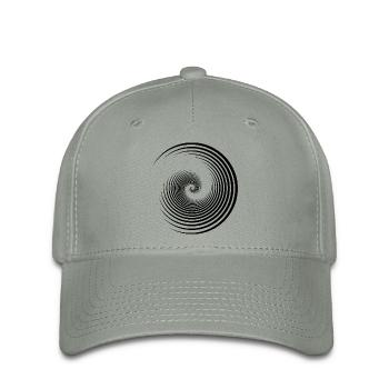 Spiral Shell Retro Idée Cadeau - Casquette Flexfit - gris vert - Devant