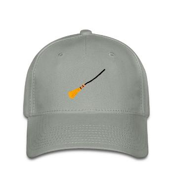 Hexenbesen - Krumm und Fliegend - Flexfit Cap - Grüngrau - Vorne