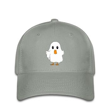 Gespenstische Ente "Butter" - Flexfit Cap - Grüngrau - Vorne