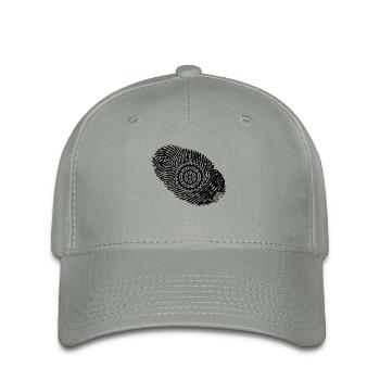 fingerabdruck dns dna geschenk mountainbike mtb bi - Flexfit Cap - Grüngrau - Vorne