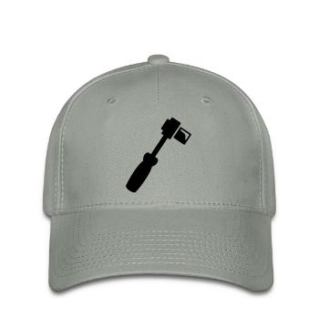 Mechaniker Schraubenschlüssel - Flexfit Cap - Grüngrau - Vorne