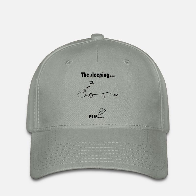 Sleeping - Flexfit Cap - green-grey
