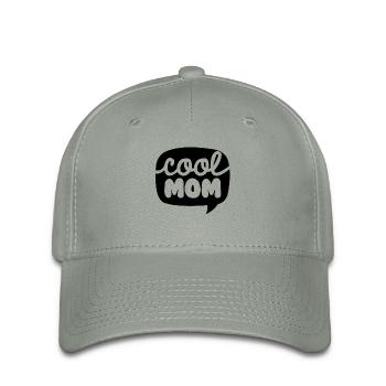 Cool Mom - Flexfit Cap - Grüngrau - Vorne