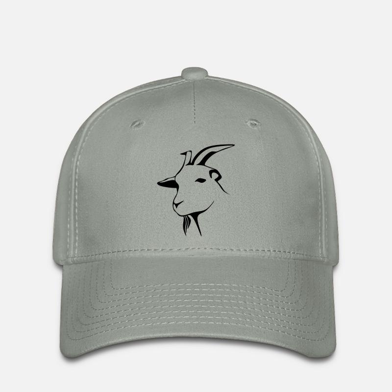 goat - Flexfit Cap - green-grey
