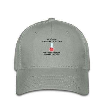 Be nice to laboratory scientists! - Flexfit Cap - green-grey - Front