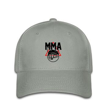 mma - Casquette Flexfit - gris vert - Devant