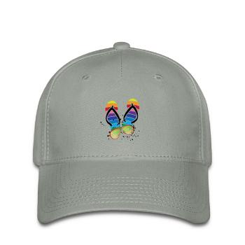 Summer Vibes Flip Flops Lunettes - Casquette Flexfit - gris vert - Devant