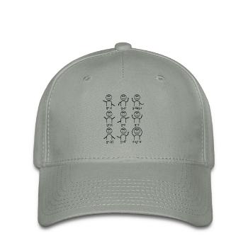 Professeur de maths algèbre danse maths - Casquette Flexfit - gris vert - Devant