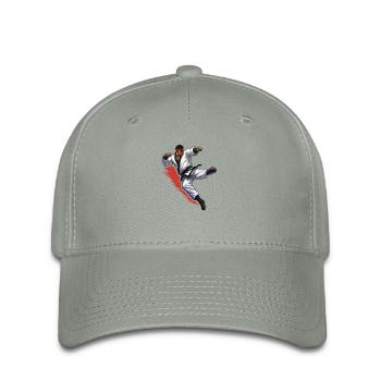 Karaté Combattant - Casquette Flexfit - gris vert - Devant