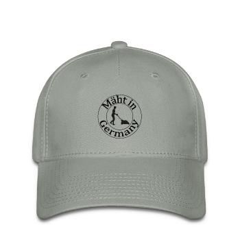 Mäht in Germany – Lustiges Garten Design - Flexfit Cap - Grüngrau - Vorne